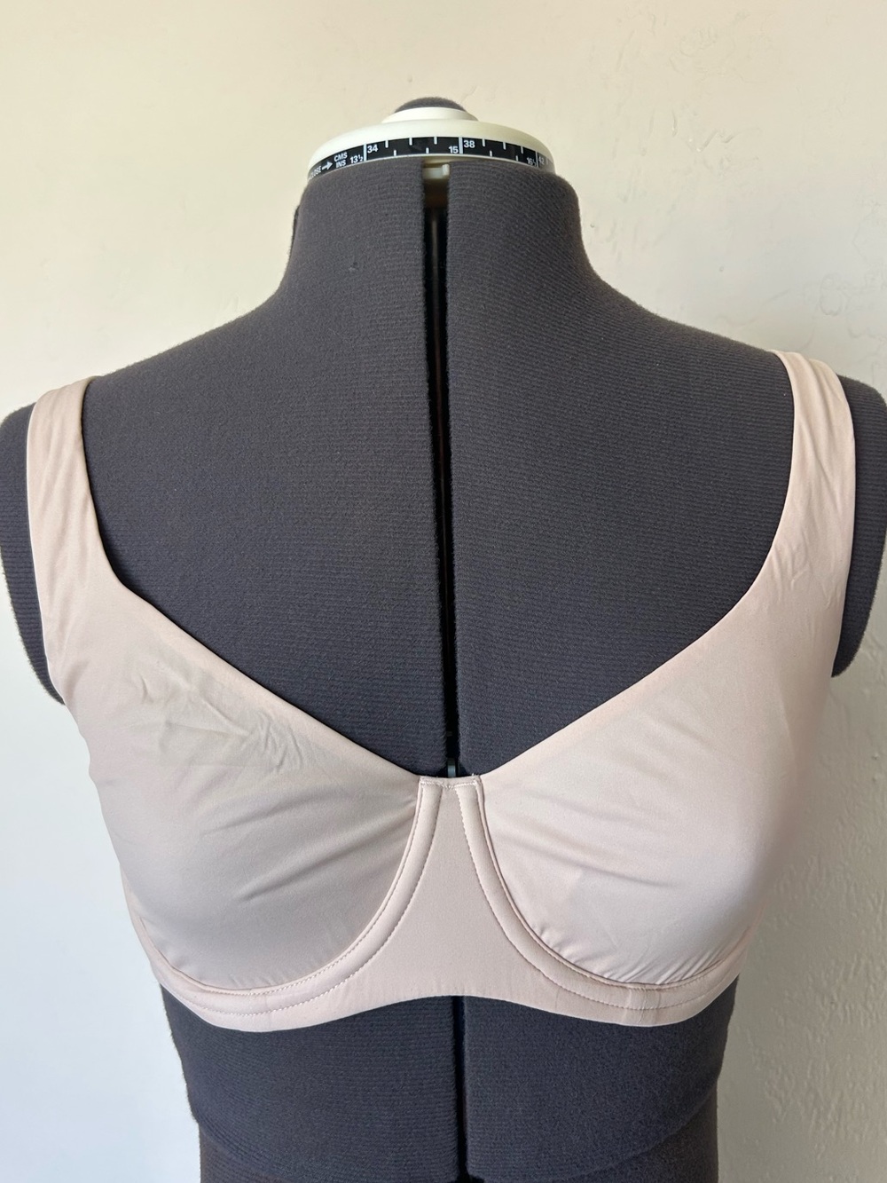 Dobreva Balconette Bra Beige 34D Hook & Eye Solid Regular Womens MPN F207 (1969)